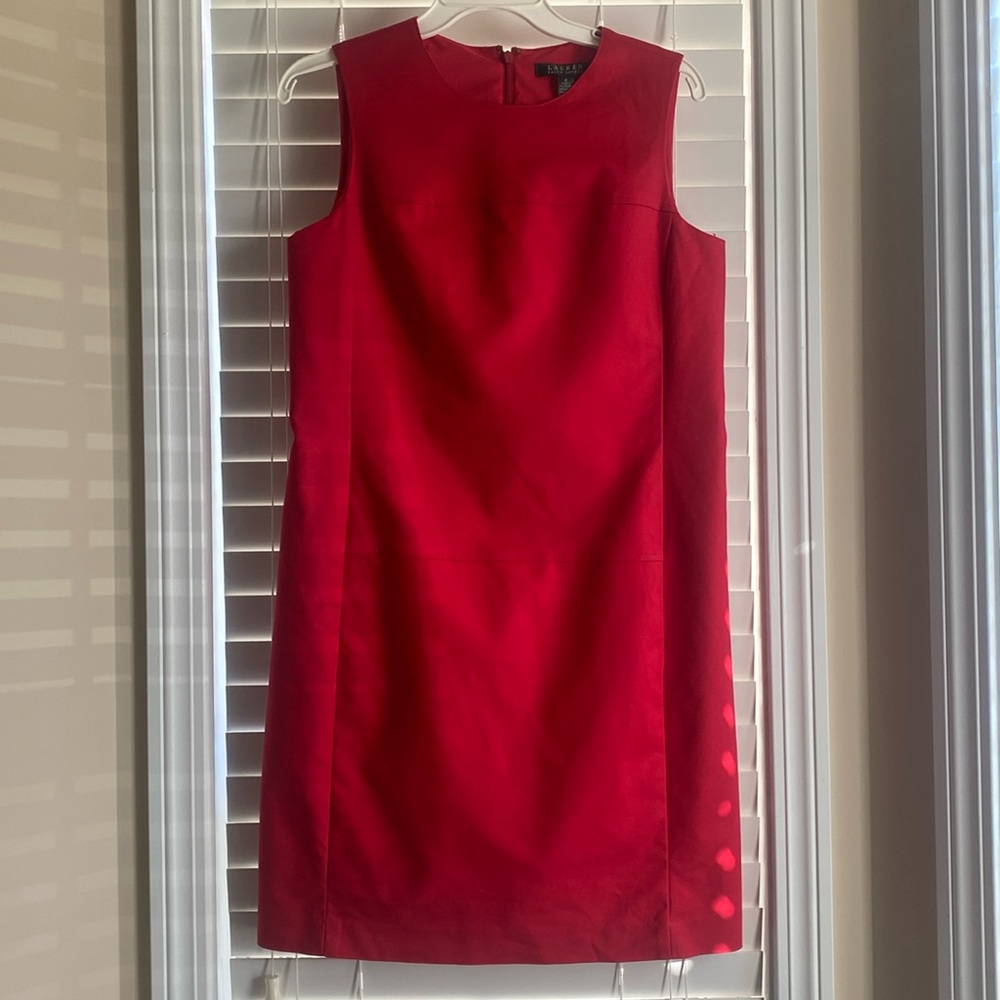 Ralph Lauren-red sleeveless dress
